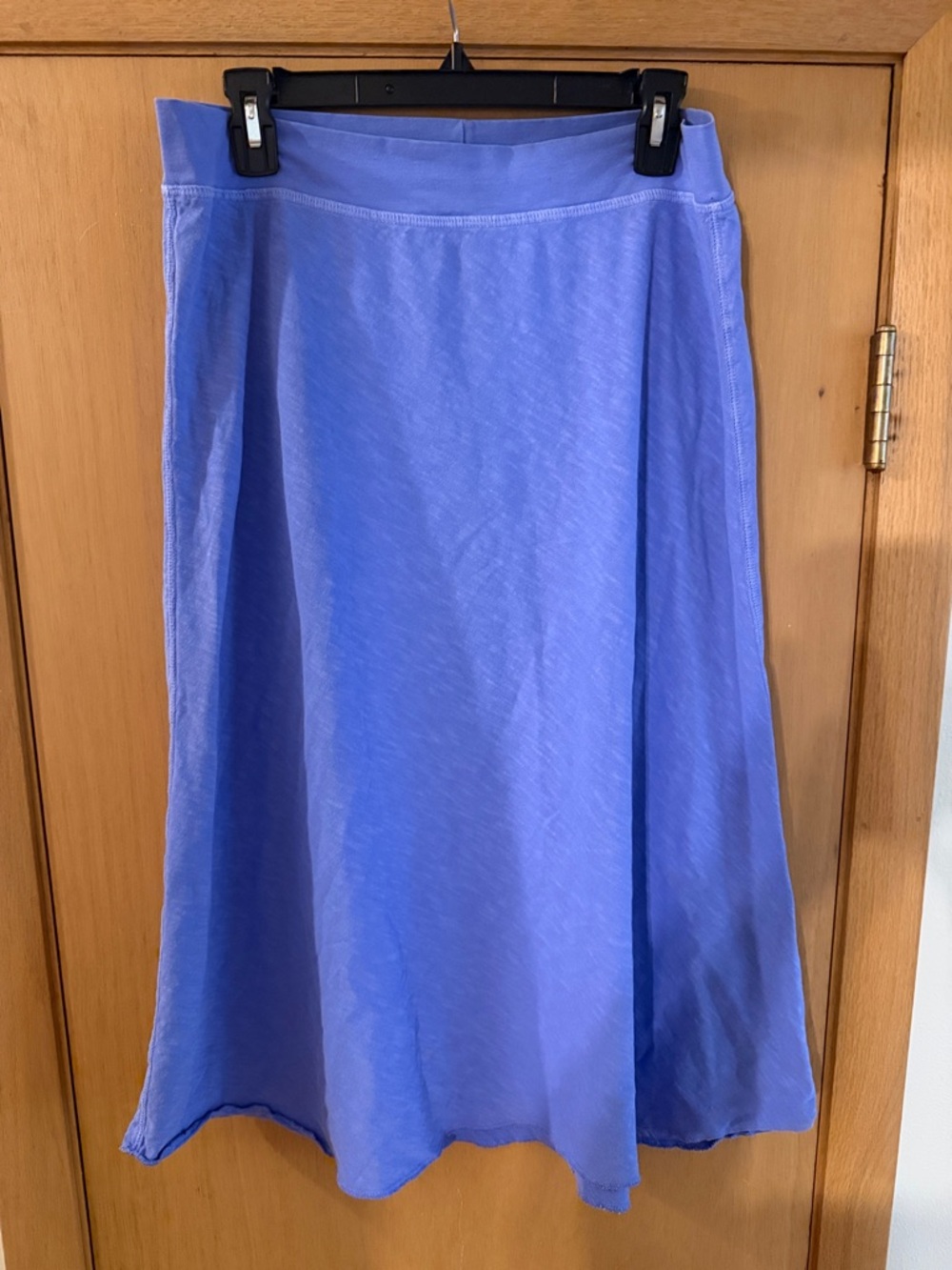 Fresh Produce Women’s Cotton Pull On Midi Skirt Periwinkle Blue Size Large